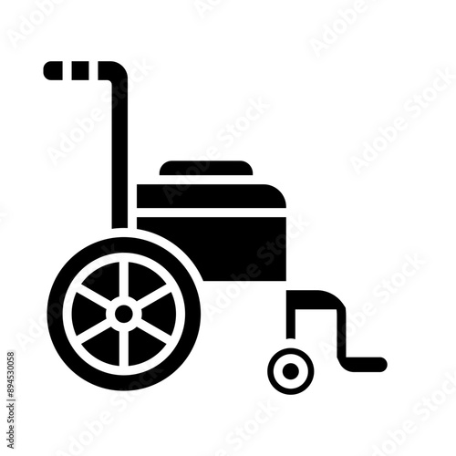 Wheelchair glyph icon