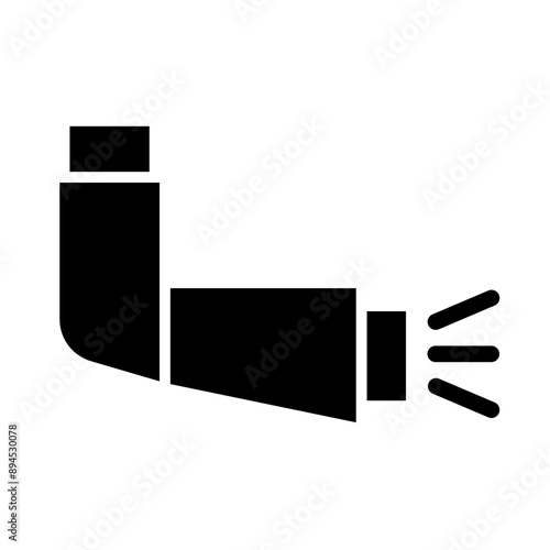 Inhaler glyph icon