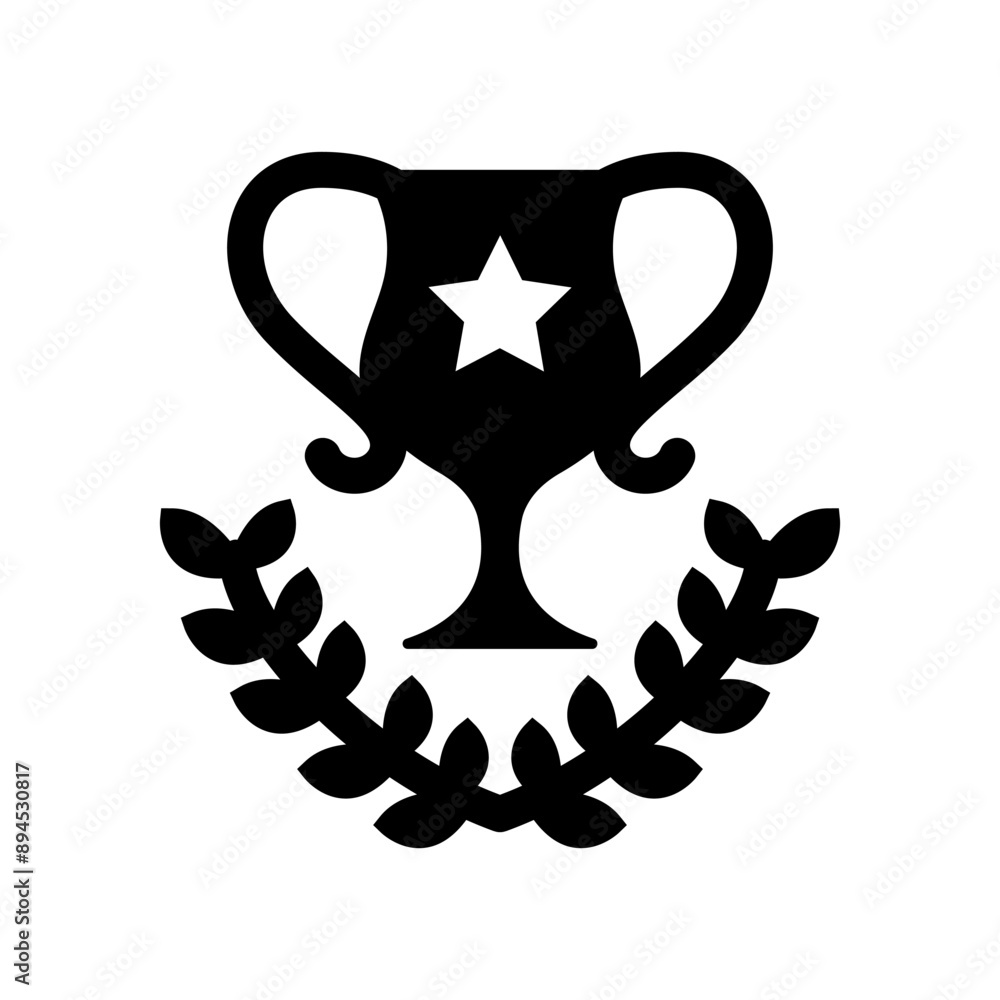 Fototapeta premium Trophy icon vector illustration graphic design