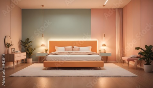 Wallpaper Mural Photo interior modern design room 3d illustration Torontodigital.ca