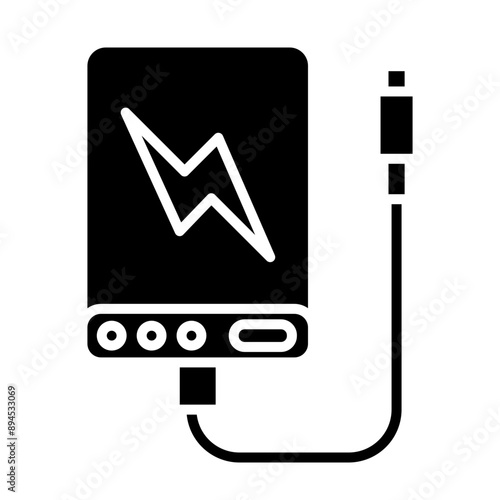 Power Bank glyph icon