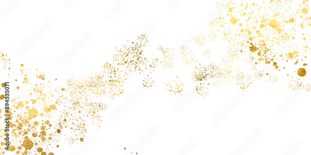 Gold Foil, gold splatter, glitter Gold, stroke Gold on transparent background.Festive background with gold glitter and confetti for celebration with glowing golden particles. Gold Foil, gold splatter, glitter Gold, stroke Gold on transparent background.Festive background with gold glitter and confetti for celebration with glowing golden particles.