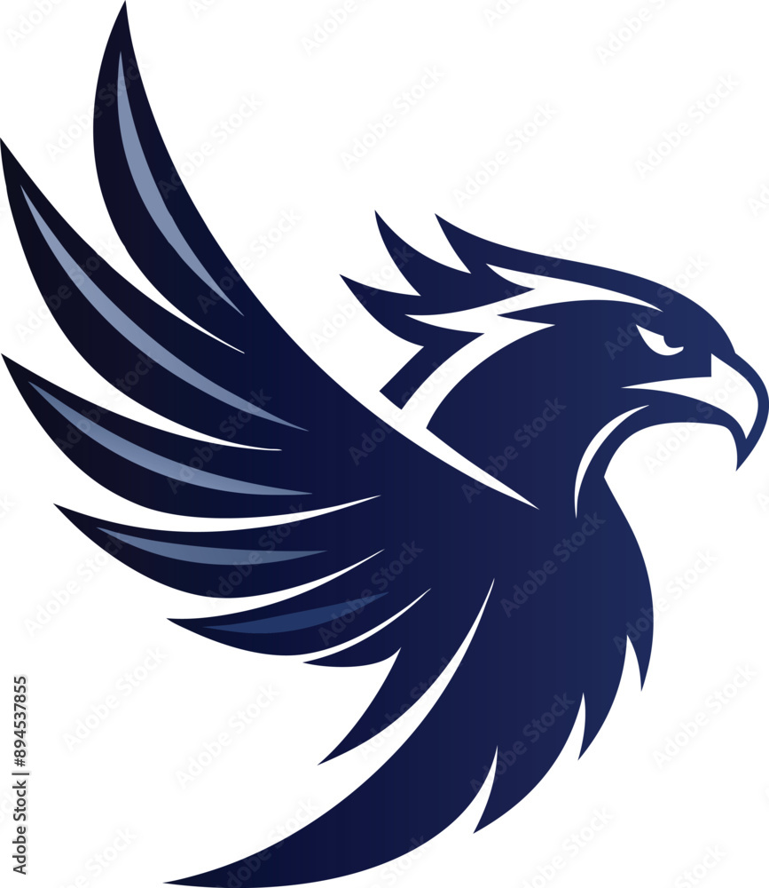 Fototapeta premium Eagle Logo Style Silhouette Vector Illustration