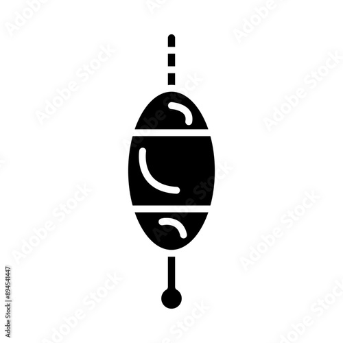 Bobber glyph icon