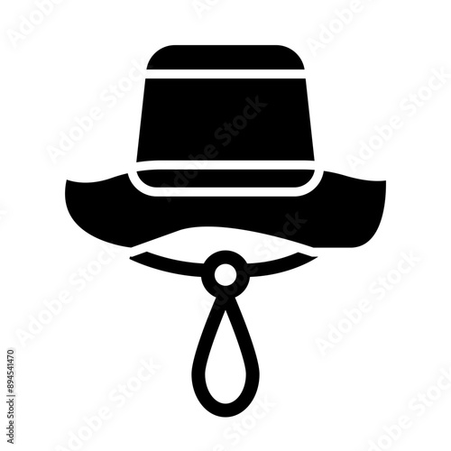 Fishing Hat glyph icon