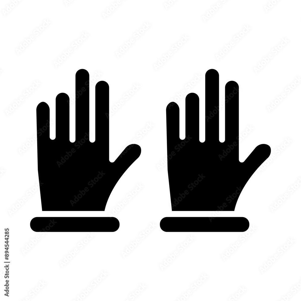 Gloves glyph icon Gloves glyph icon