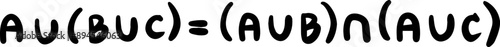 Law of the algebra of sets