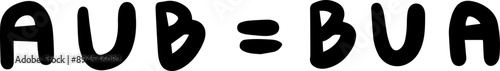 Law of the algebra of sets