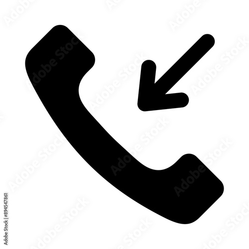 Inbound Call glyph icon