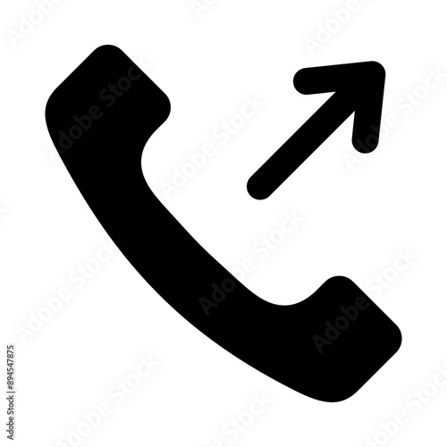 Outbound Call glyph icon