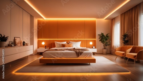 Wallpaper Mural Photo interior modern design room 3d illustration Torontodigital.ca