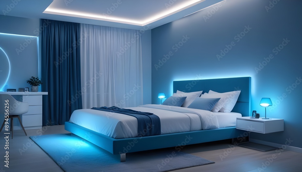 Fototapeta premium Photo interior modern design room 3d illustration