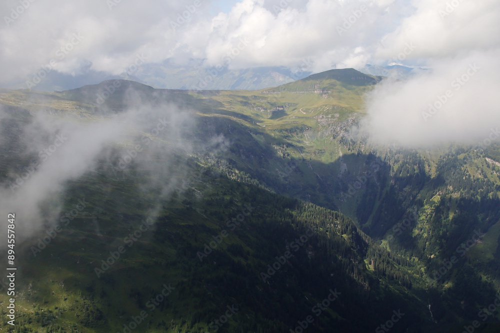 The view from Zitterauer Tisch mountain, Bad Gastein, Austria The view from Zitterauer Tisch mountain, Bad Gastein, Austria