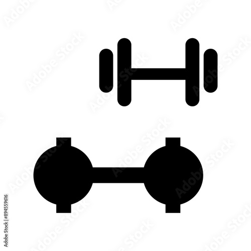 Dumbbell icon vector illustration graphic design