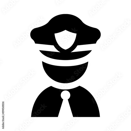 Security guard icon vector illustration graphic design