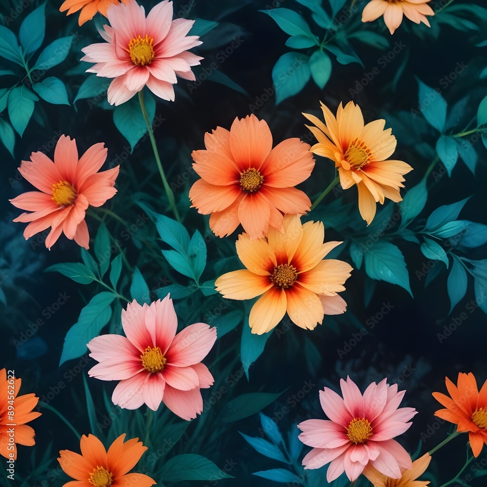 seamless floral background seamless floral background