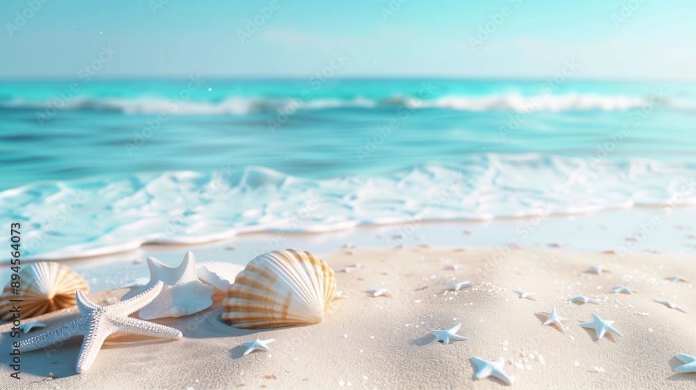 Ocean Wave Washing Over Seashells and Starfish, Beach Background. Coastal-Themed Promotions, Summer Vacation Ads, Marine Life Photography. Travel Marketing, Beach Decor, and Nature-Inspired Projects. Ocean Wave Washing Over Seashells and Starfish, Beach Background. Coastal-Themed Promotions, Summer Vacation Ads, Marine Life Photography. Travel Marketing, Beach Decor, and Nature-Inspired Projects.