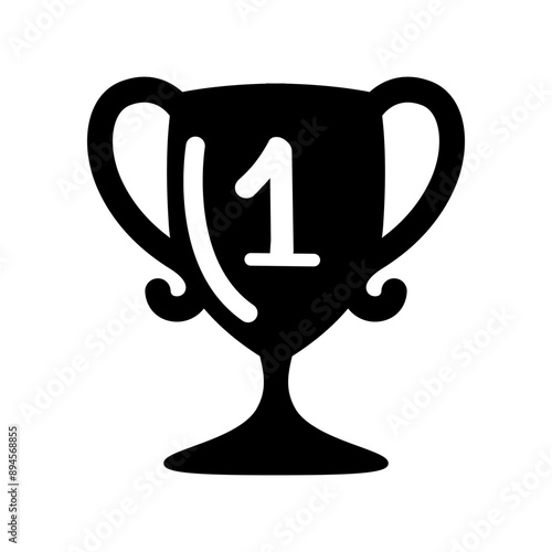 Champion trophy icon vector illustration graphic design