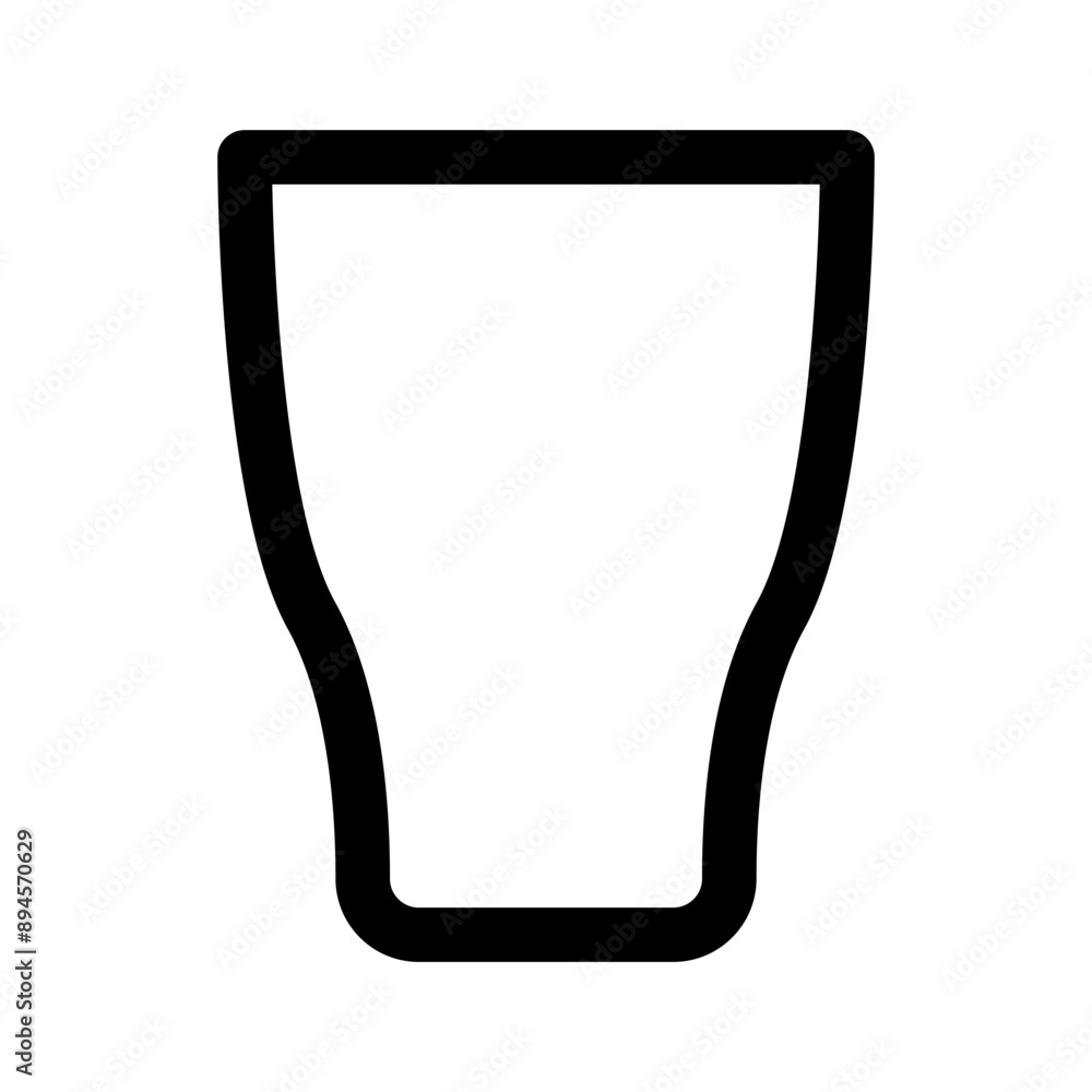 Drinking water icon in thin line style. Vector illustration graphic design Drinking water icon in thin line style. Vector illustration graphic design