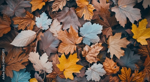 Autumn Leaves on the Forest Floor