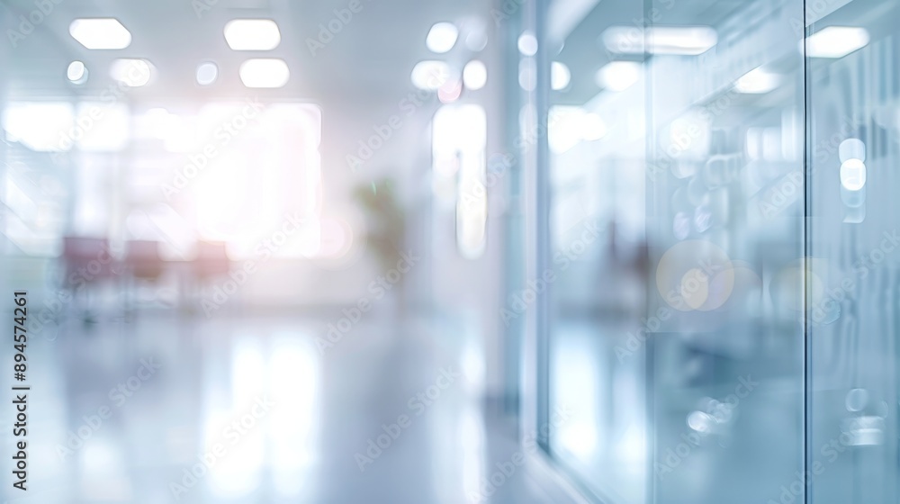 Blurred Modern Workspace Background for Business Presentations Blurred Modern Workspace Background for Business Presentations