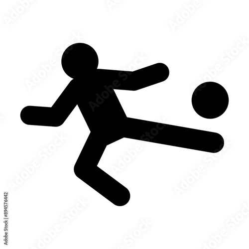 Playing football icon vector illustration graphic design