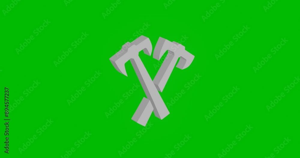 Animation of rotation of a white crossed axes symbol with shadow ...