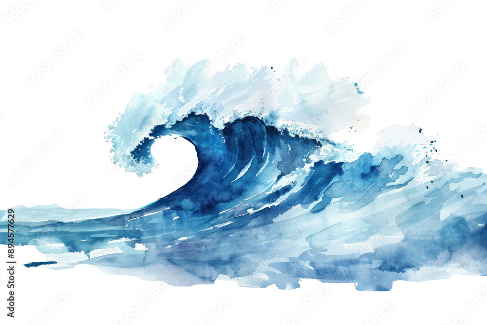 PNG Abstract watercolor ocean wave PNG Abstract watercolor ocean wave
