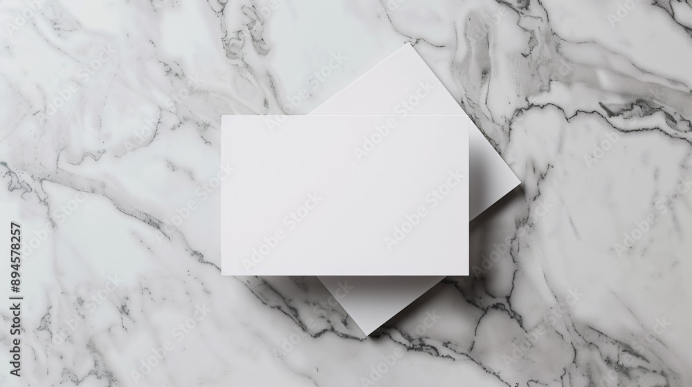 Blank business cards on light gray background, top view. Mockup for design Blank business cards on light gray background, top view. Mockup for design