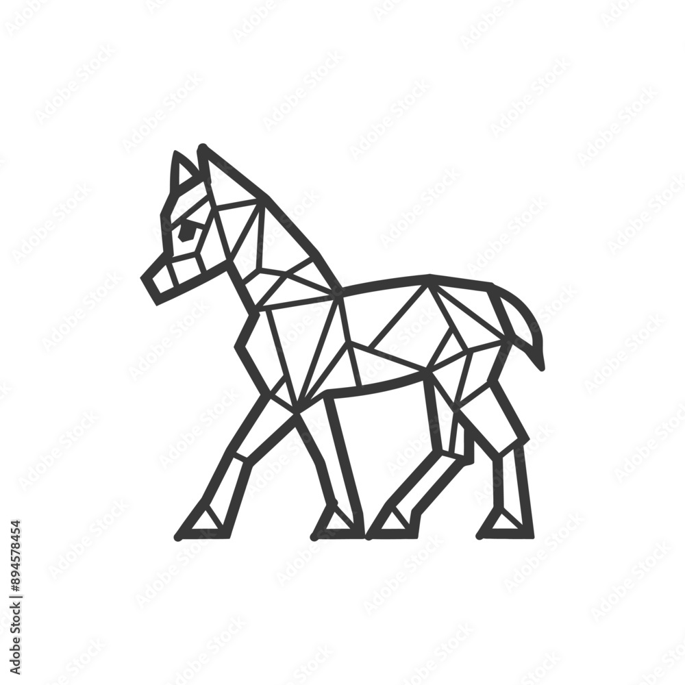 geometric horse simple lines and powerful presence geometric horse simple lines and powerful presence