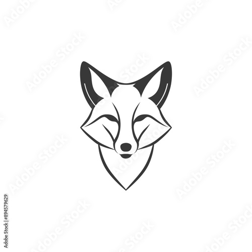 sleek and stylish fox illustration