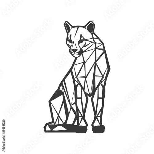 Geometric cheetah art print Bold and beautiful