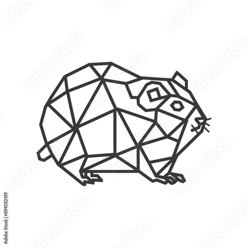 Geometric hamster a modern take on a classic