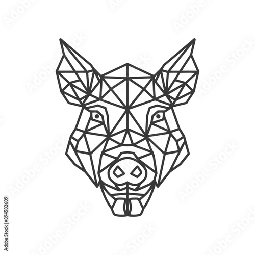 Geometric hog face Simple yet stunning
