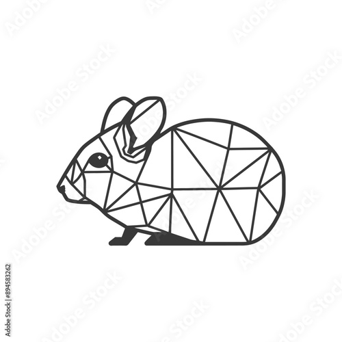 Geometric mouse design Simple and sleek