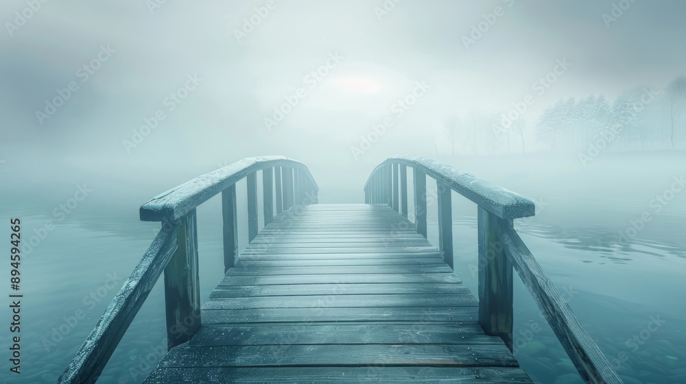 Fototapeta premium Bridge Over Troubled Waters: Metaphor for Moral Guidance and Support in Life's Challenges
