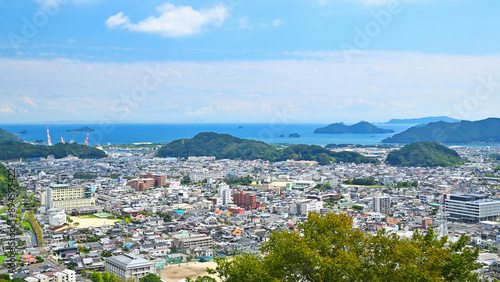佐伯城跡本丸外曲輪からの眺め　大分県佐伯市