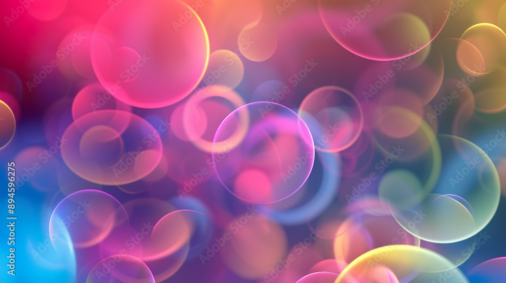 Abstract Gradient Circles with Blurred Edges Abstract Gradient Circles with Blurred Edges