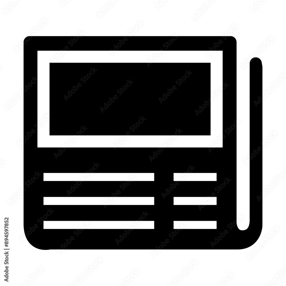 Newspaper icon vector illustration graphic design Newspaper icon vector illustration graphic design