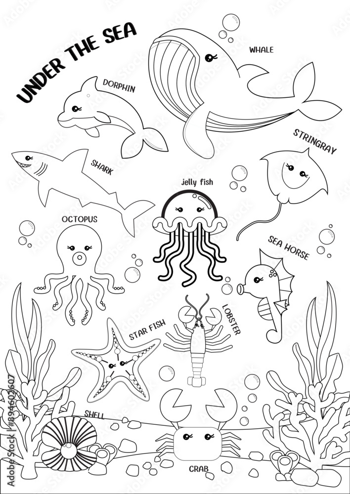 under the sea line under the sea line