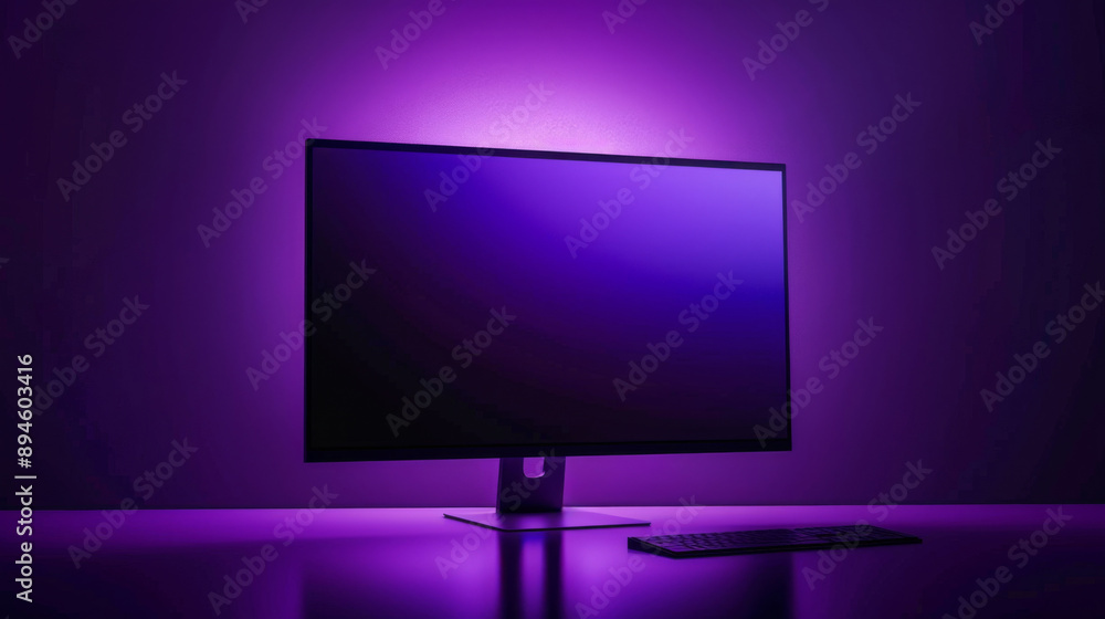 A Portal to the Unknown: Glowing Monitor in the Shadows A Portal to the Unknown: Glowing Monitor in the Shadows