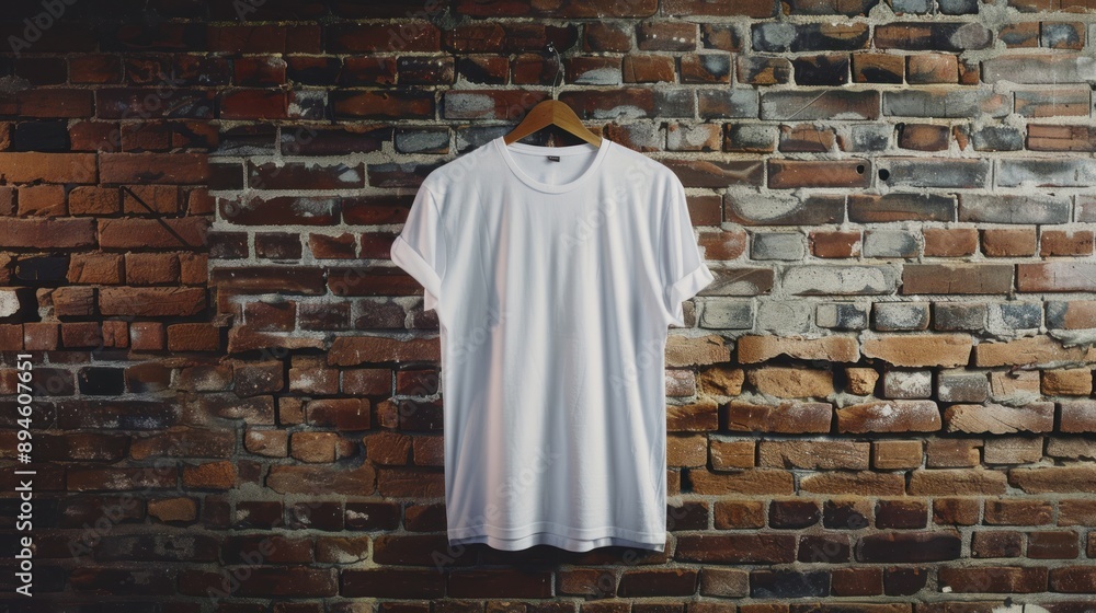 White T-shirt on a Brick Wall White T-shirt on a Brick Wall