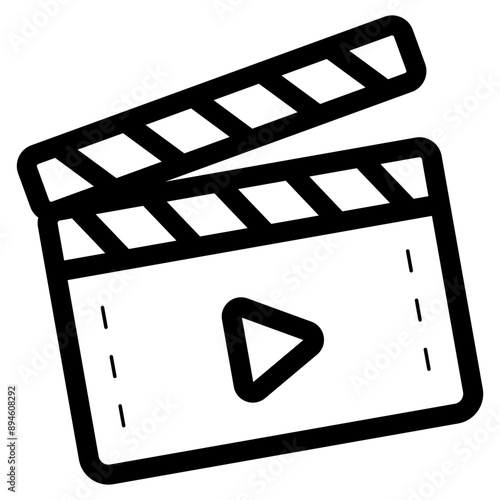 clapper board movie icon