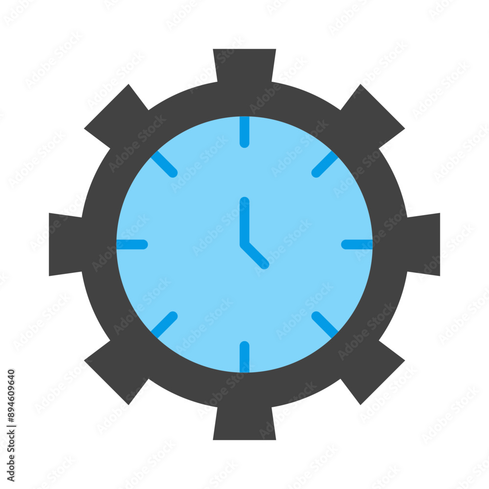 Time Management Flat Icon Time Management Flat Icon