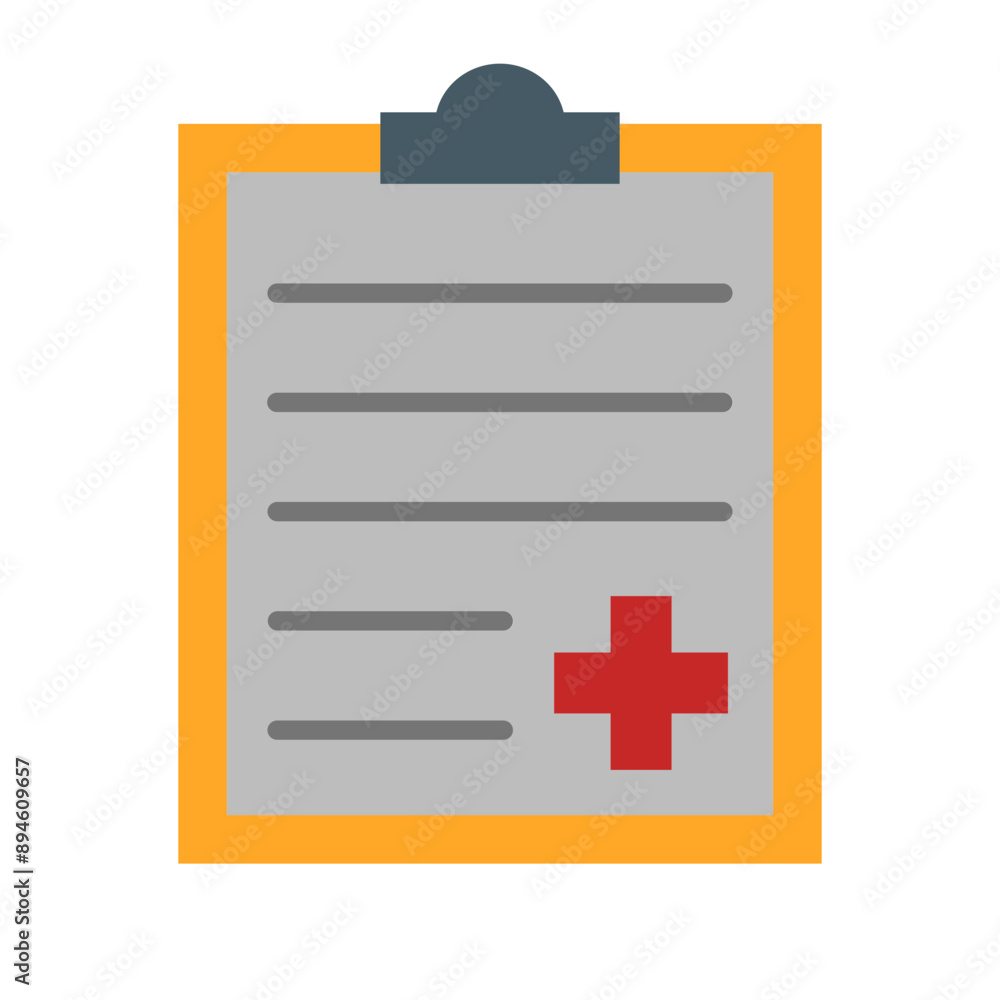 Obraz premium Health Report Flat Icon