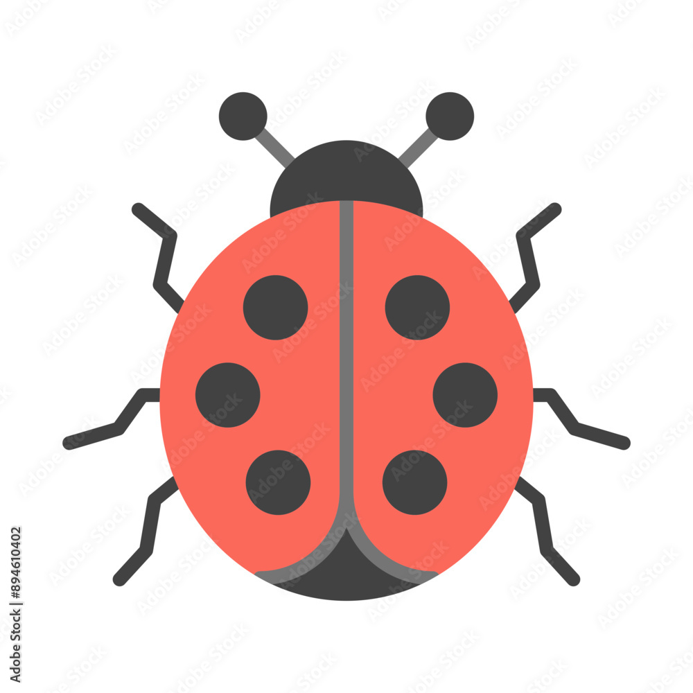 Ladybug Flat Icon Ladybug Flat Icon