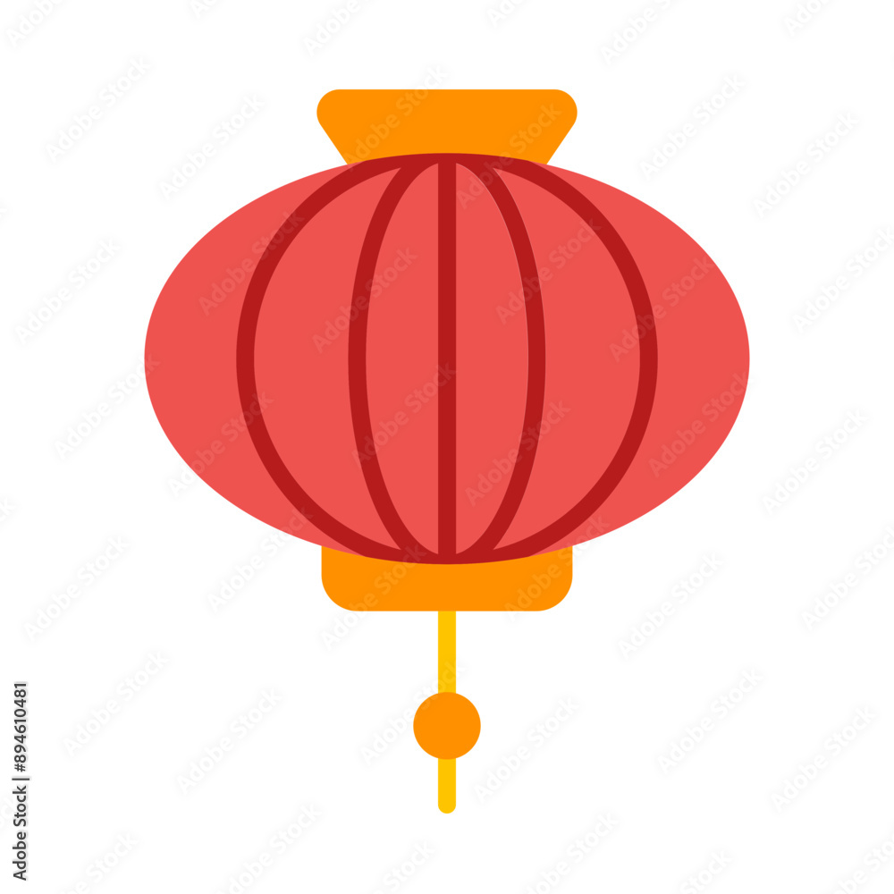 Obraz premium Paper Lantern Flat Icon