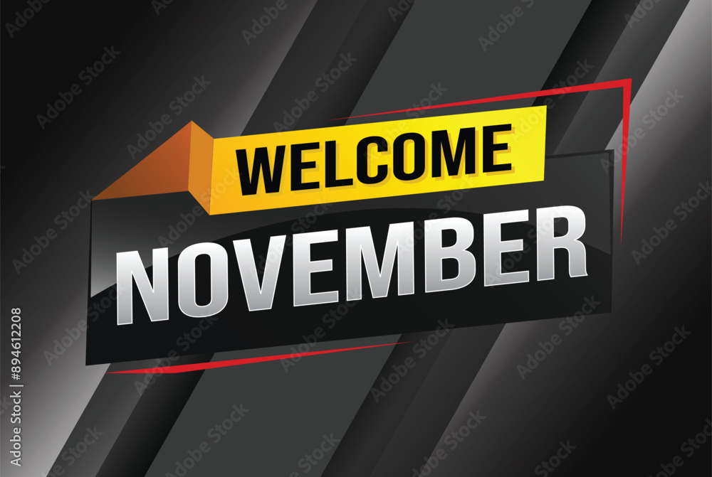 welcome November word text concept icon logo sign symbol vector note 3d fun style for use landing page, template, social media, web, mobile app, poster, banner, flyer, background, gift card, coupon
welcome November word text concept icon logo sign symbol vector note 3d fun style for use landing page, template, social media, web, mobile app, poster, banner, flyer, background, gift card, coupon