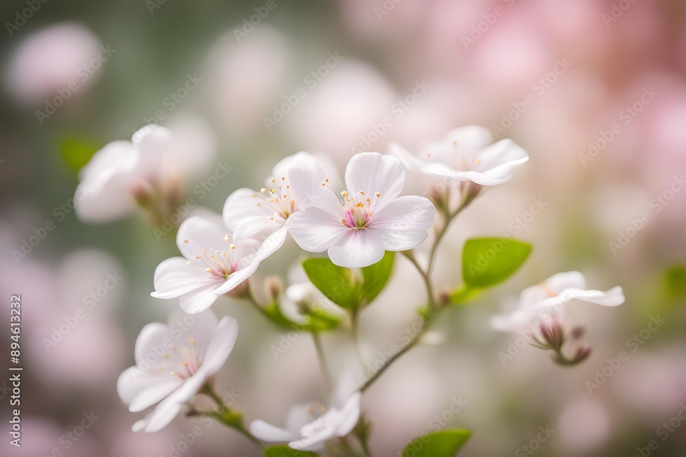 Fragrant rondeletia flower bokeh background, AI Generated Fragrant rondeletia flower bokeh background, AI Generated