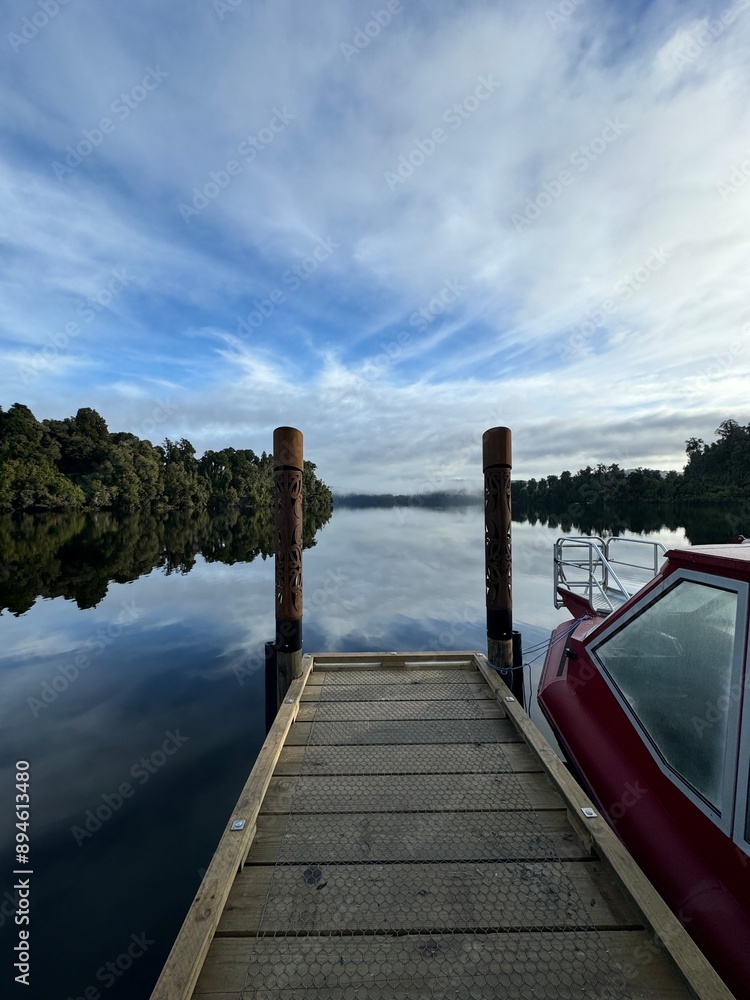 Naklejka premium mirror lake